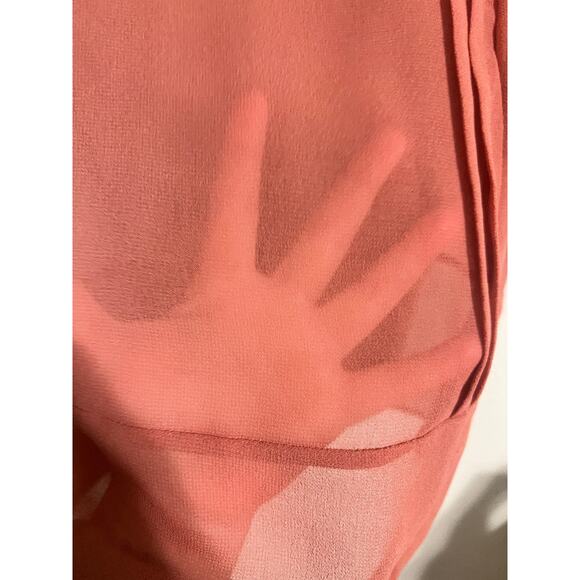 asos Sheer Peplum Flutter Sleeve  Blouse 16 - Picture 7 of 7